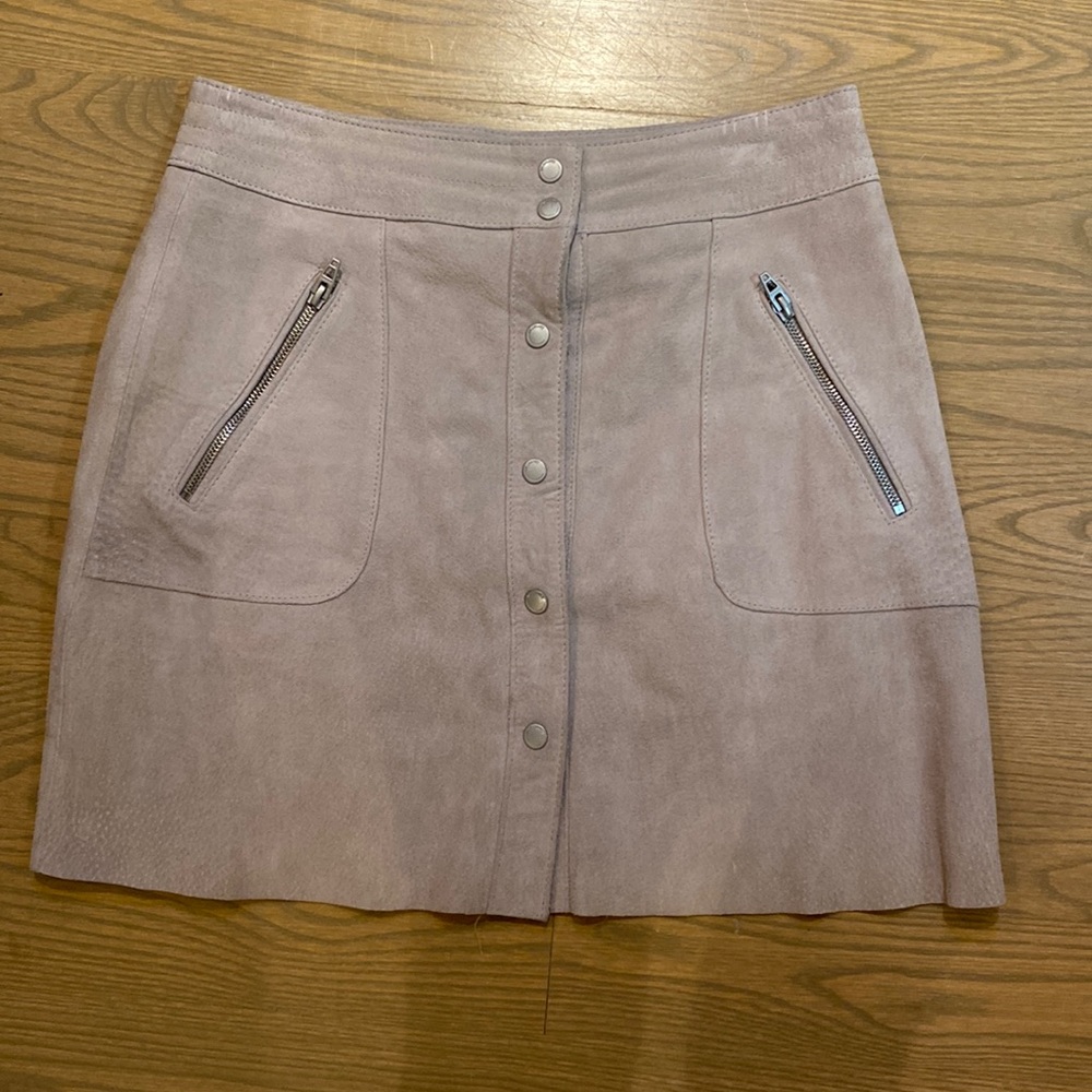 Suede skirt